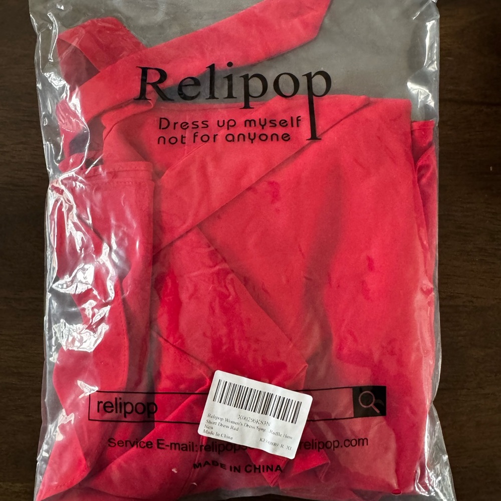 Chic Red Ruffle Mini Dress - Picture 7 of 8